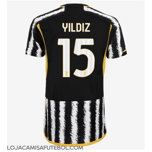 Camisa de Futebol Juventus Kenan Yildiz #15 Equipamento Principal Mulheres 2023-24 Manga Curta